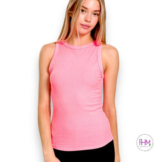 Good Vibes Only Ribbed Tank Top ✌🏼