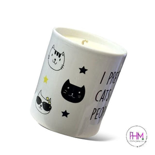 I Prefer Cats To People Serenity Candle