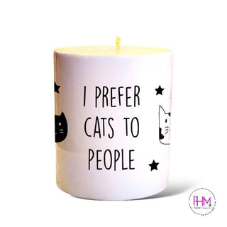 I Prefer Cats To People Serenity Candle