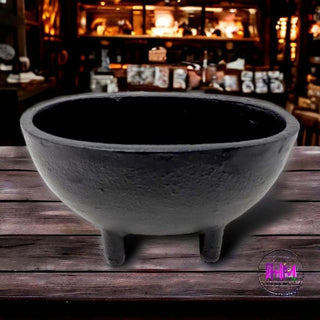 Spellcaster’s Oval Cast Iron Smudge Pot - Cauldon