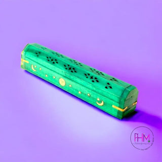 Celestial Wood Incense Burner Box