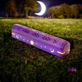 Celestial Wood Incense Burner Box