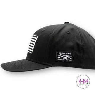 American Flag Black Hat by Grunt Style
