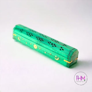 Celestial Wood Incense Burner Box