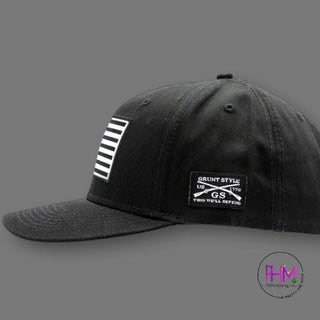 American Flag Black Hat by Grunt Style