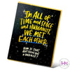 In All Of Time And Space Greeting Card - greeting cards