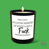 *In Loving Memory Candle - Candles