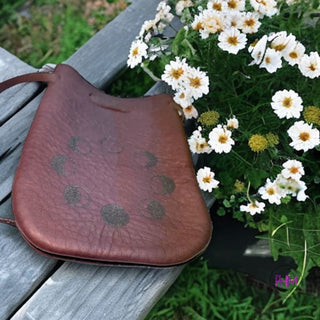 It’s Just A Phase 🌙 Leather Medicine Pouch