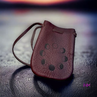 It’s Just A Phase 🌙 Leather Medicine Pouch