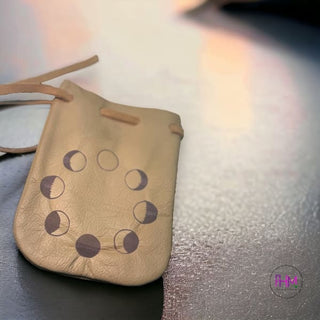 It’s Just A Phase 🌙 Leather Medicine Pouch