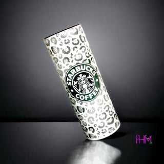 Leopard Starbucks Inspired Skinny Tumbler - Done