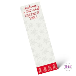 Making A List And Checking It Twice Note Pad 🎅🏼❤️ - Holiday