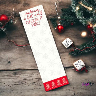 Making A List And Checking It Twice Note Pad 🎅🏼❤️ - Holiday