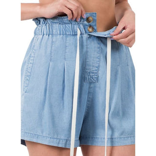 Malibu Chambray High Waist Mom Shorts 🪬