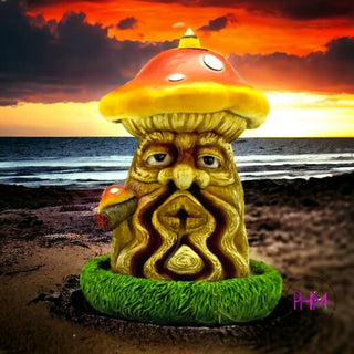 Mellow Mushroom Back Flow Incense Burner - Decor