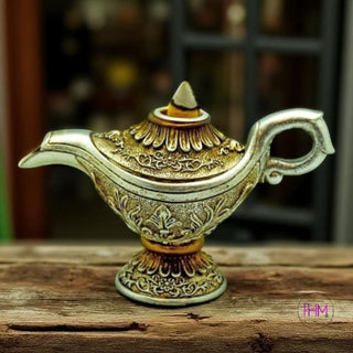 Mini Grant my Wishes Genie Lamp Back Flow Incense Burner 🖤