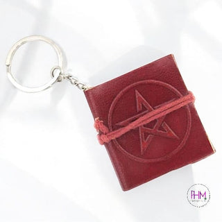 Mini Leather Journal Key Chain 🔮 - keychain
