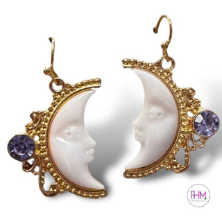 Moon Blessings Amethyst Earrings 🌙