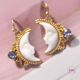 Moon Blessings Amethyst Earrings 🌙