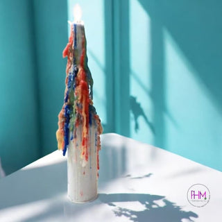 Multi-Color Drip Candles - Candle