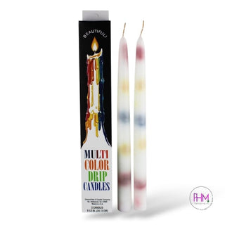 Multi-Color Drip Candles - Candle