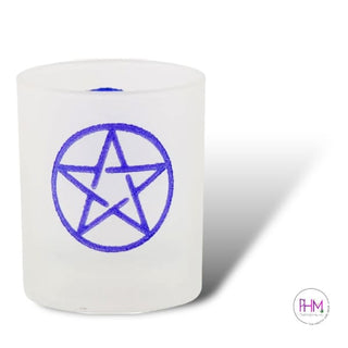 Mystical Frosted Glass Votive 🌙