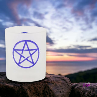Mystical Frosted Glass Votive 🌙