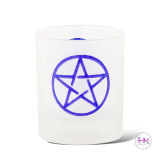Mystical Frosted Glass Votive 🌙