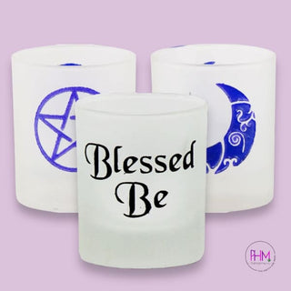 Mystical Frosted Glass Votive 🌙