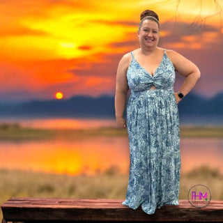 Nights at the Lake Twist Front Plus Size Maxi Dress 👗