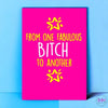 One Bitch To Another Card - Cards