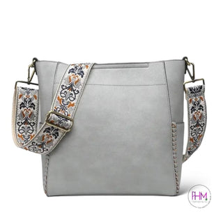 Penny Bucket Bag by Jen and Co. - Dusty Blue - Handbags