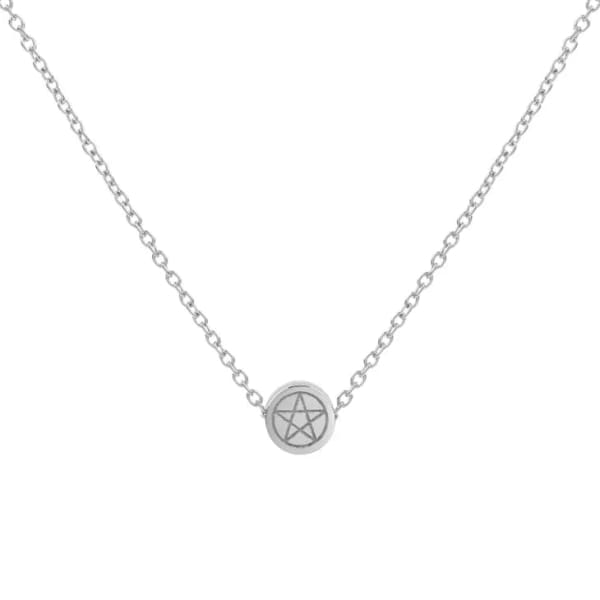 Pentacle Mini Pendant Necklace - Gold Stainless Steel -
