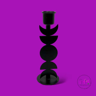 Phases of the Moon Iron Candle Holder - candle holders