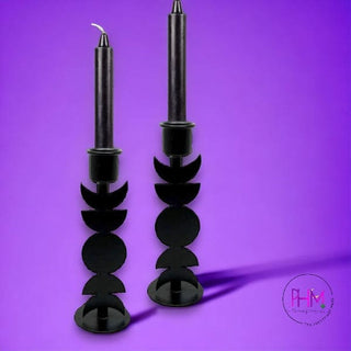 Phases of the Moon Iron Candle Holder - candle holders