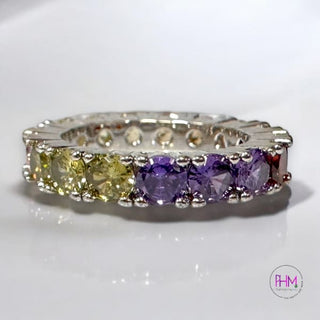 Power of Three Rainbow Eternity Ring✨🌈