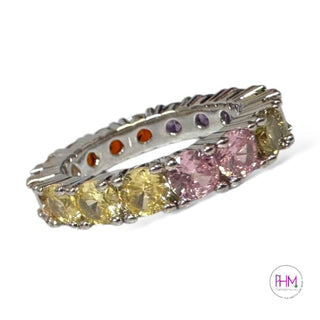 Power of Three Rainbow Eternity Ring✨🌈