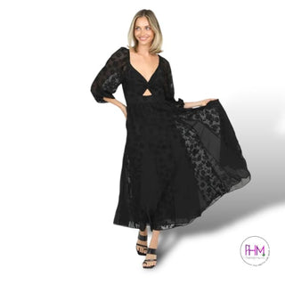 Rhiannon Black Maxi Dress🌙 - Sweater