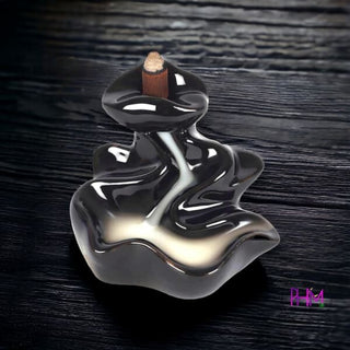 River Porcelain Back Flow Incense Burner