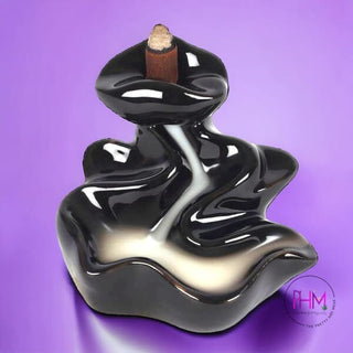 River Porcelain Back Flow Incense Burner