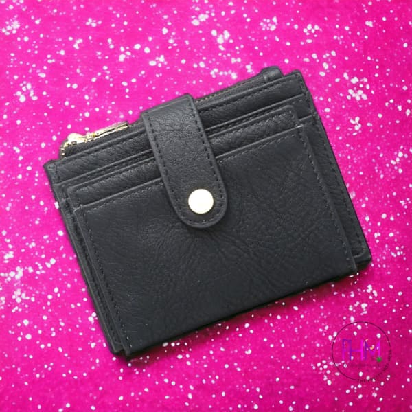 Sam Mini Snap Wallet & Card Holder - Purple