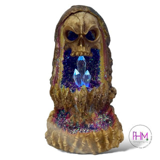 Skull Back Flow Burner With LED