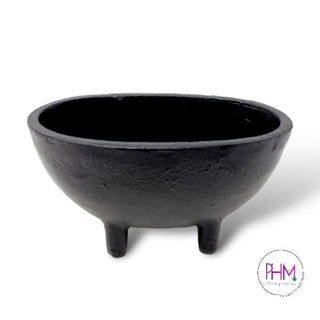 Spellcaster’s Oval Cast Iron Smudge Pot - Cauldon