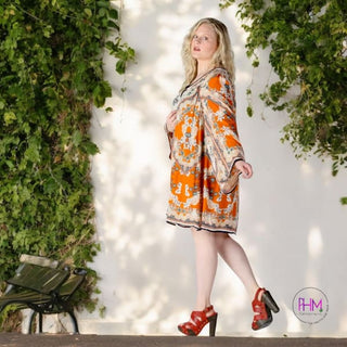 Spice it Up Boho Plus Size Dress 🧡