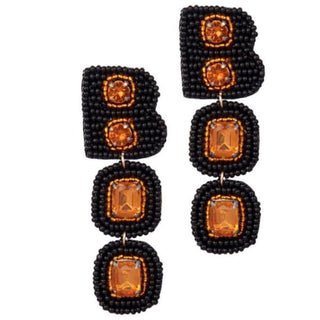 Spooktacular Halloween Earrings 👻 - Black Boo
