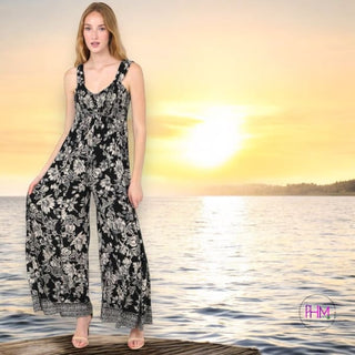 Stevie Wide Leg Boho Romper 🖤