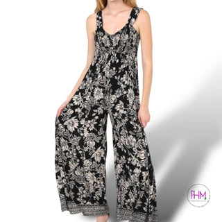 Stevie Wide Leg Boho Romper 🖤