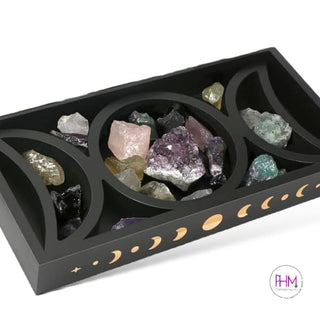 Witches Wisdom Moon Phase Tarot Altar Tray 🌙🔮 - religious
