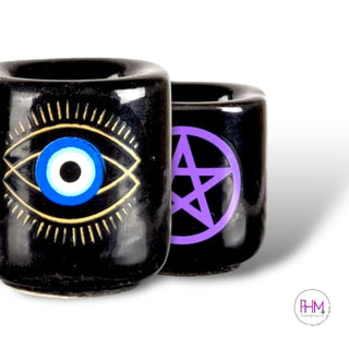 Witchy Wisdom Protection Ritual Candle Holder 🪬