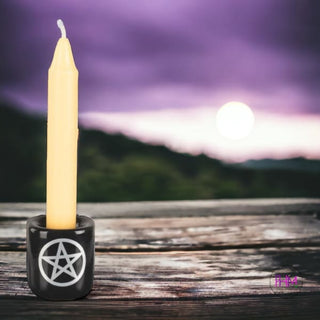 Witchy Wisdom Protection Ritual Candle Holder 🪬